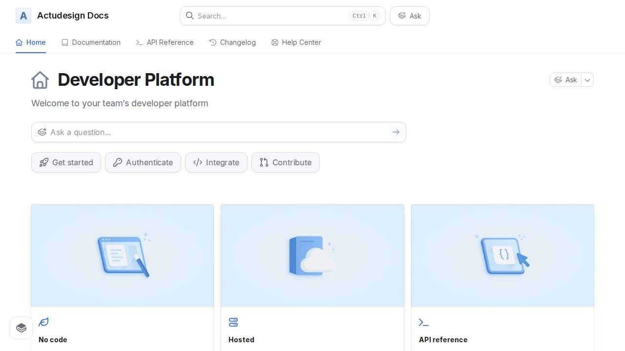 Screenshot of Actudesign Docs