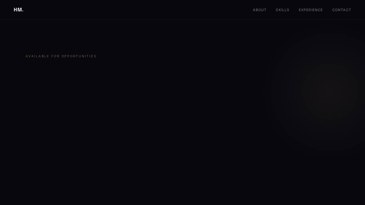 Screenshot of hesham.is-pro.dev