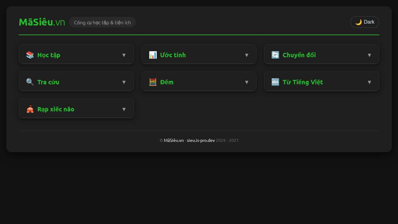 Screenshot of sieu.is-pro.dev
